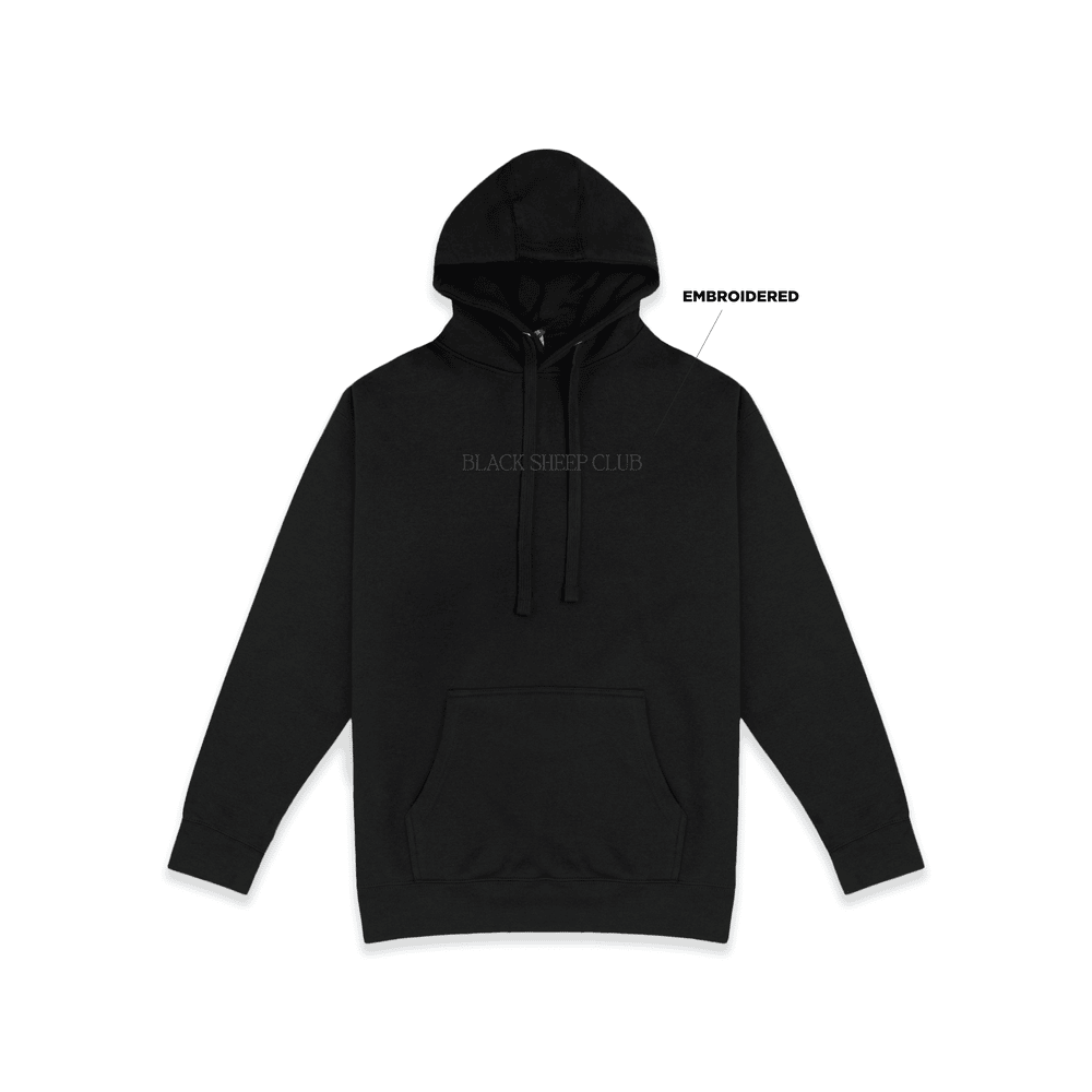 Black Sheep Club Tonal Embroidered Hoodie