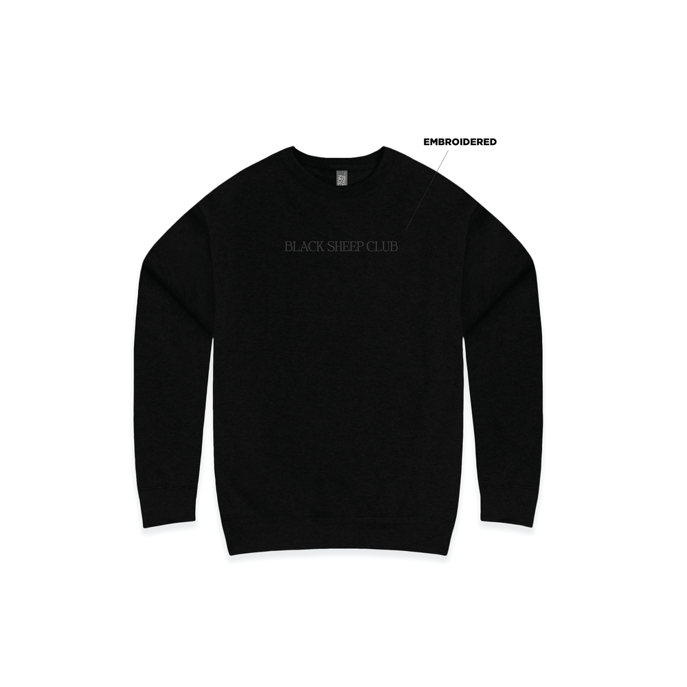 Black Sheep Club Tonal Embroidered Sweatshirt